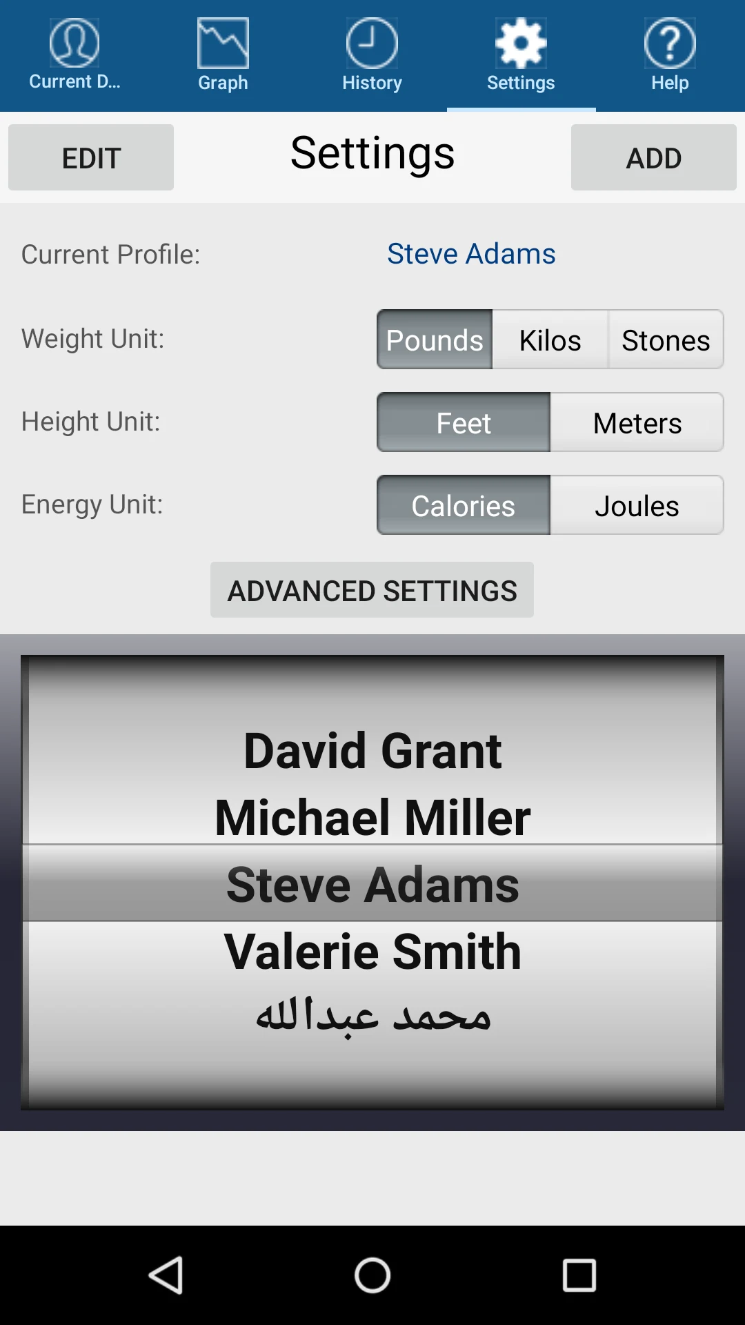 Monitor Your Weight screenshot