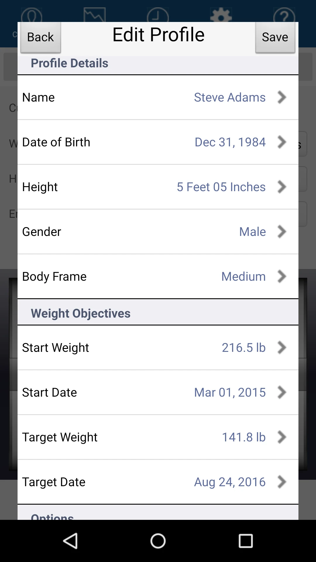 Monitor Your Weight screenshot